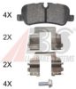 A.B.S. 37766 OE Brake Pad Set, disc brake